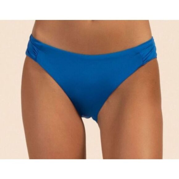Trina Turk Women's Blue Tab Side Hipster Bikini Bottom NWT Size 12 - Picture 1 of 6